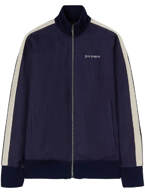 Palm Angels Sweaters Blue Oversized Loose Flowy