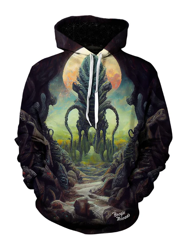 Exhilarated Imagination Unisex Pullover Hoodie Hoodie with Hem Embroidery Detailed Premium