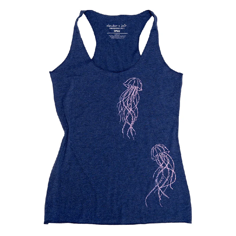 Jellyfish Ladies Racerback Tank gold tank top