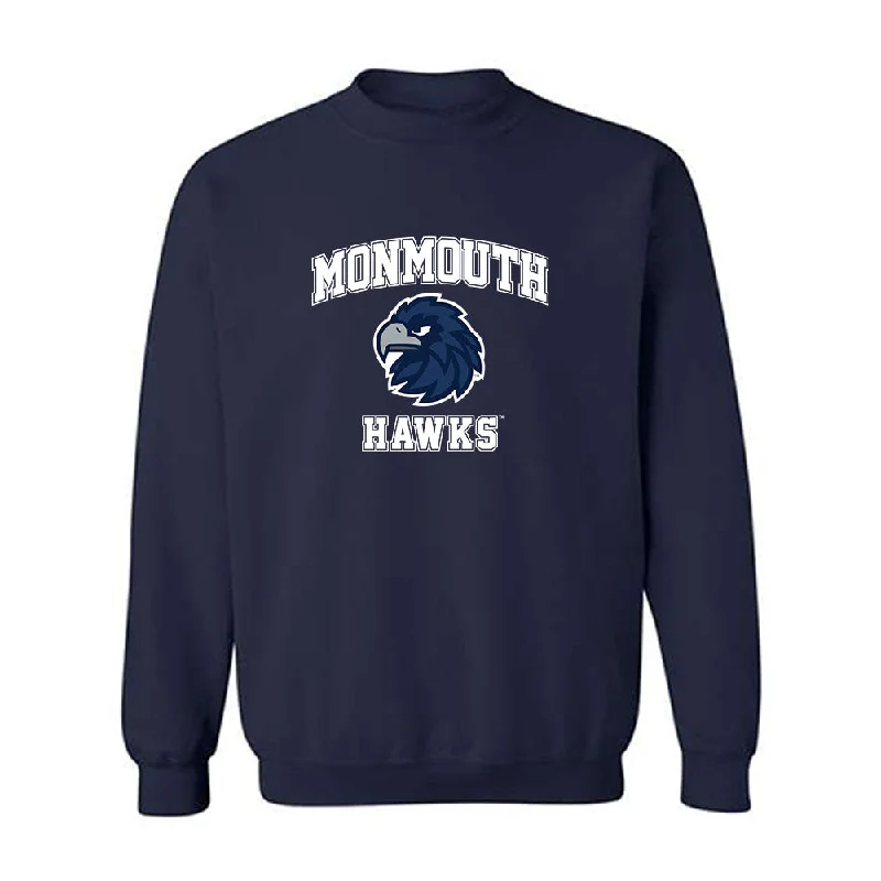 Monmouth - NCAA Women's Rowing : Audrey Copeland - Classic Shersey Crewneck Sweatshirt Hoodie with V-Neck Classic Versatile