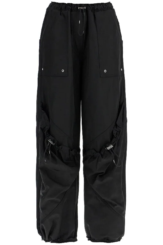 High-waisted Black Elasticated Loose Fit Trousers With Pockets  - Black Trousers Handmade Artisanal