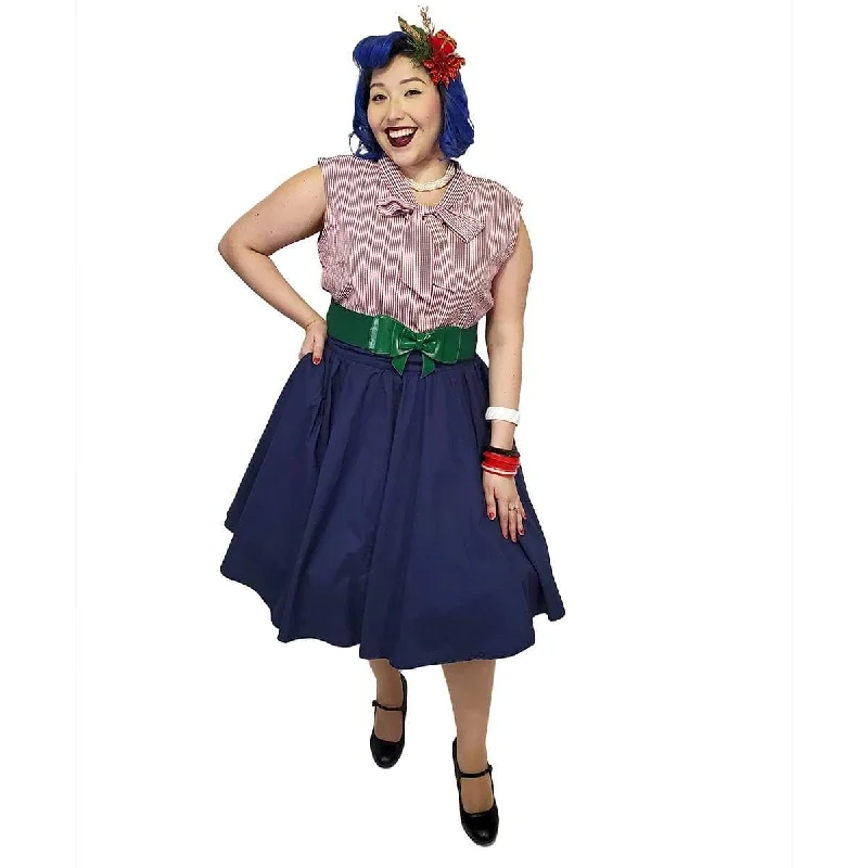 Pinup Skirt in Navy lace skirt elegant