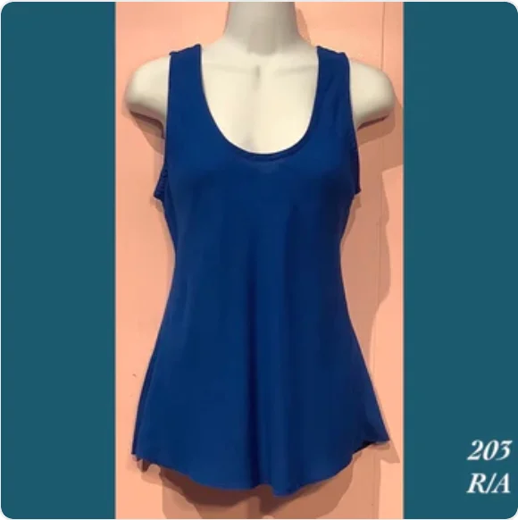 203X - R/A , Bias cut tank top plus size bold tank top