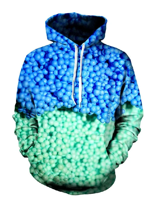 Dippin Dots Pullover Art Hoodie Hoodie with Hem Frayed Vintage Worn