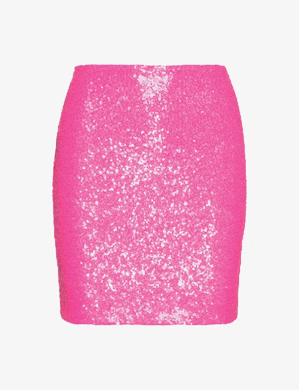 Sequin Mini Skirt wool skirt breathable