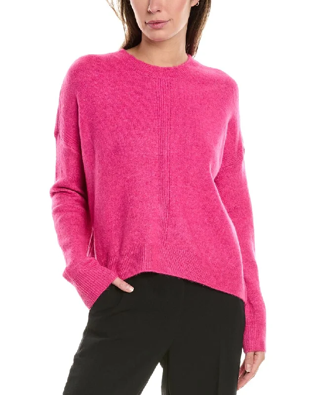 Vince Camuto Crewneck Sweater Chenille Brocade Lace