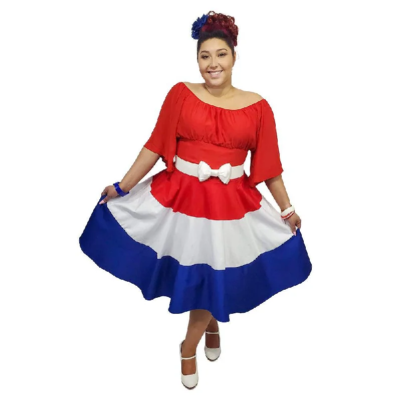 GGR Patriotic Pinup Full Swing Circle Skirt velvet skirt glossy