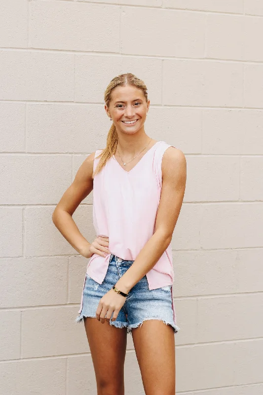 Found My Match Dusty Pink Tank relaxed fit tank