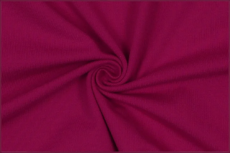 Plain Raspberry Pink Cotton Jersey Fabric Chic Jersey Tee