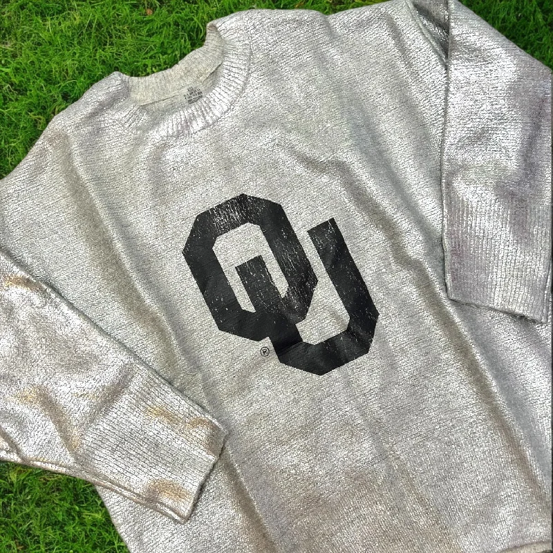 Shine On OU Sweater Glossy Satin Silk