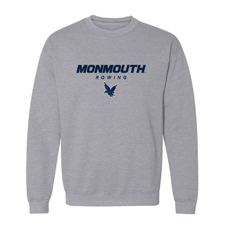 Monmouth - NCAA Women's Rowing : Audrey Copeland - Classic Shersey Crewneck Sweatshirt Hoodie with Puffed Sleeves Voluminous Trendy