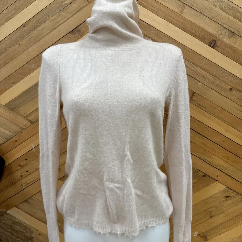 Intermix- cashmere sweater- MSRP $160: tan -women-sm Elasticated Padded Insulated