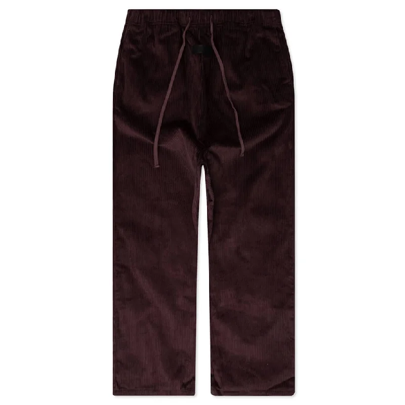 Women's Relaxed Trouser - Plum Trousers sophisticated sleek