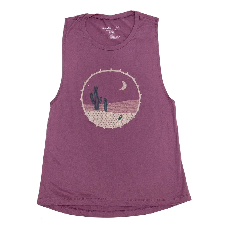 Desert Dusk Muscle Tank playful tank top