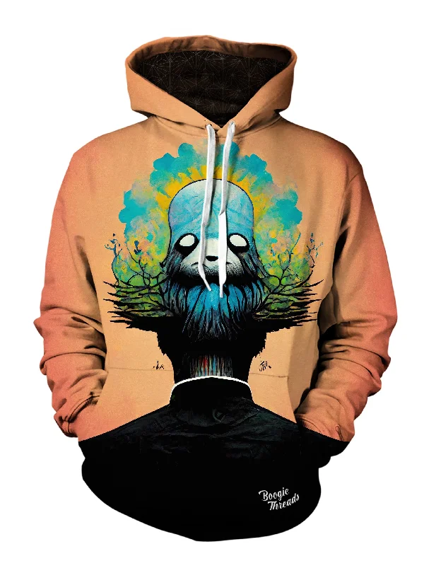 Aspiring Clouds Unisex Pullover Hoodie Hoodie with Illustration Artistic Creative