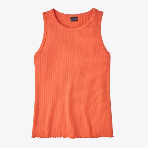 Patagonia Rib-Knit Tank Top - Coho Coral cropped tank top