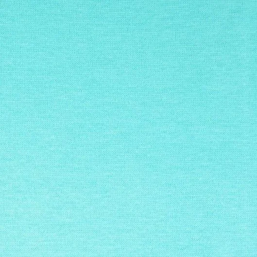 Turquoise Plain Tubular Rib Jersey Cuffing Fabric Affordable Jersey Tee
