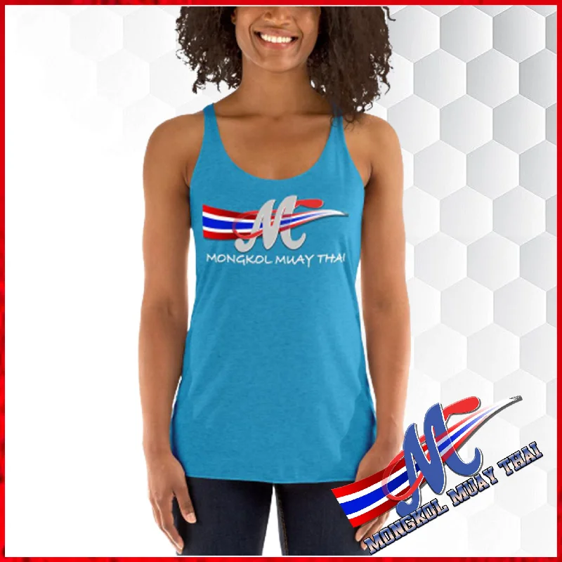 Mongkol Tank top logo Women's Racerback print tank top