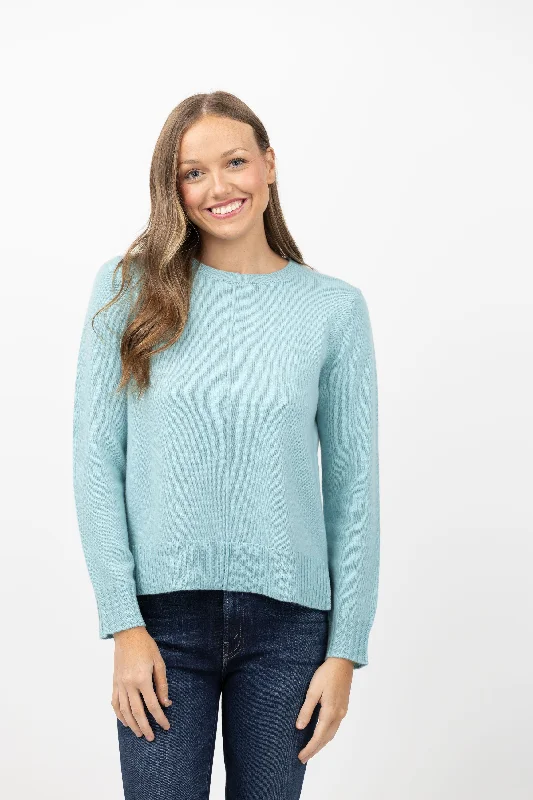 Tyler Boe Cash Sweater in Light Eucalyptus Iron Safe Non-Iron Wrinkle Free