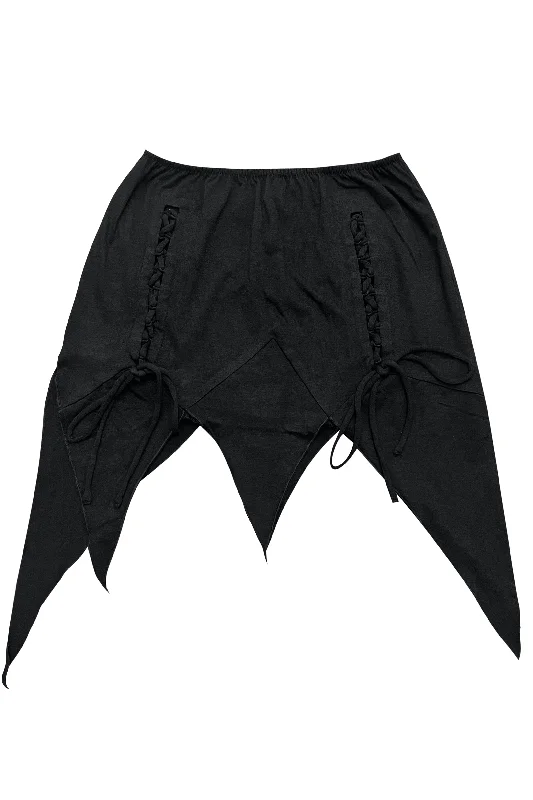 Black Fairy Apocalypse Skirt velvet skirt plush