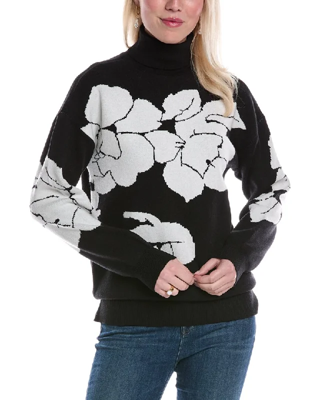 Joseph A. Turtleneck Sweater Stretchy Elastic Breathable