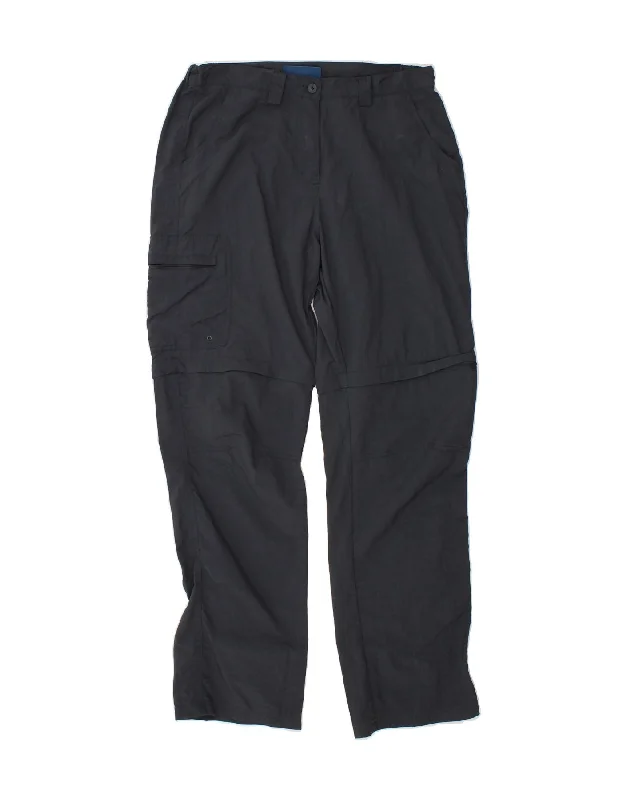 MOUNTAIN WAREHOUSE Womens Cargo Trousers UK 12 Medium W30 L30 Navy Blue Trousers Fleece Cozy