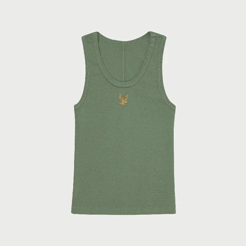 Speed Series Women's Tank Top (Vintage Hunter Green) spandex blend tank