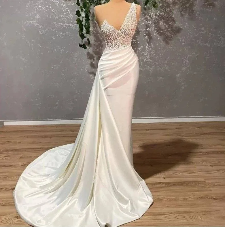 Luxury Evening Dresses Mermaid One-shoulder Appliques Beaded Long Turkey Dubai Saudi Arabic Evening Gown Prom Dresses Tunics Cozy comfortable Luxury Evening Dresses Mermaid One-shoulder Appliques Beaded Long Turkey Dubai Saudi Arabic Evening Gown Prom Dresses Tunics Cozy comfortable