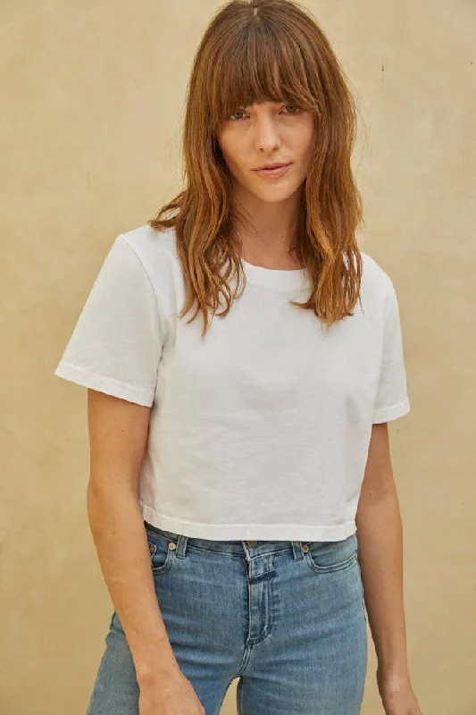 Elisa Crop Top Welt Pockets Slit Pockets Flap Pockets