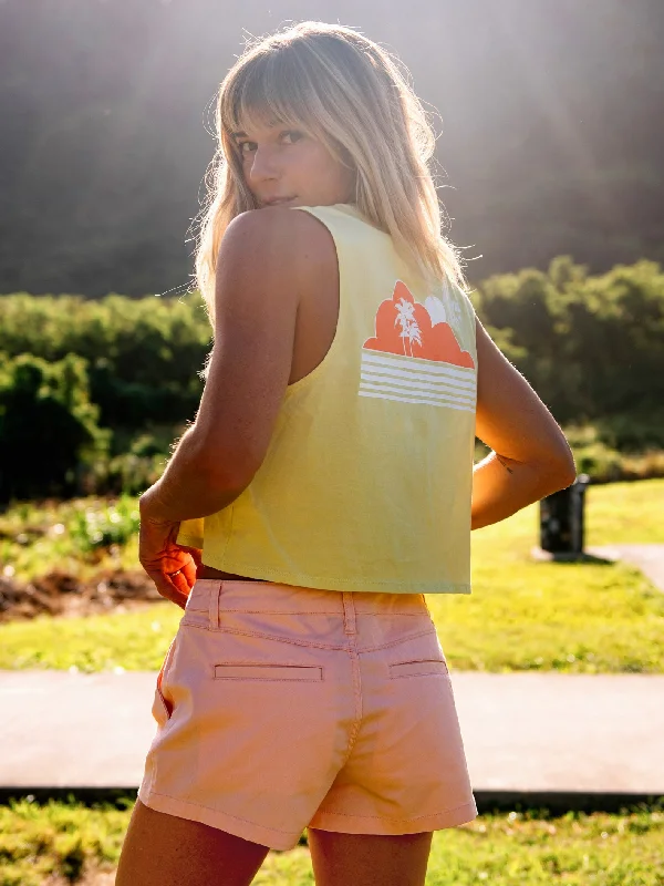 Stone Hour Crop Top - Citron Cozy Warm Stylish