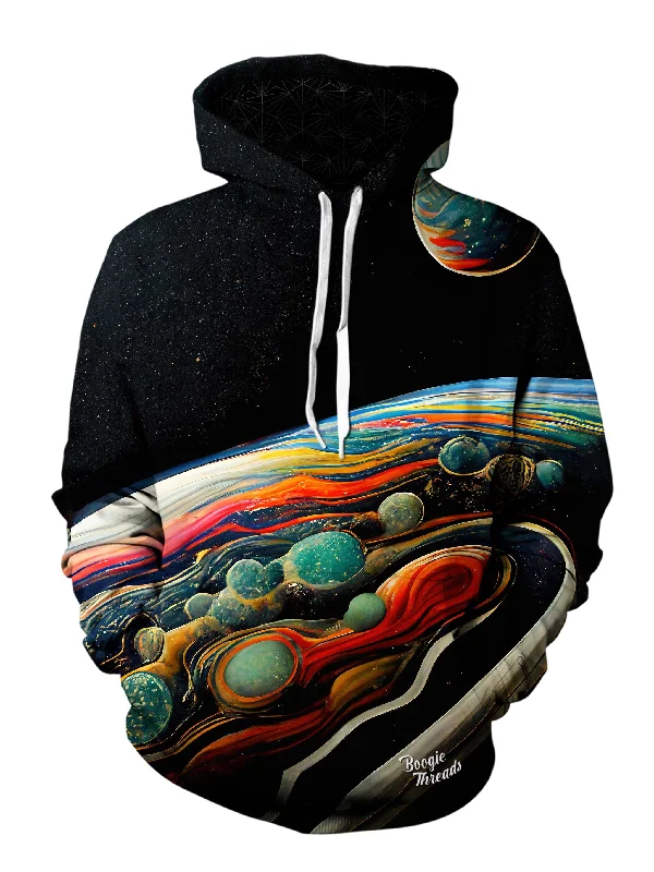 Abstract Movement Unisex Pullover Hoodie Hoodie with Color Block Contrast Stylish