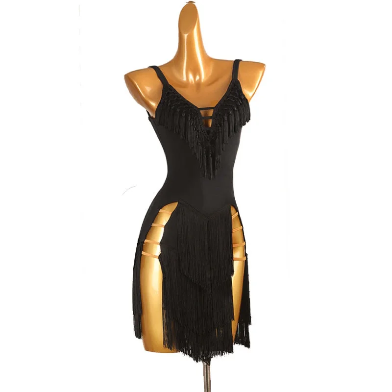 Customizable Fringed Dance Dress | LQ468 Tunics Luxurious high-end