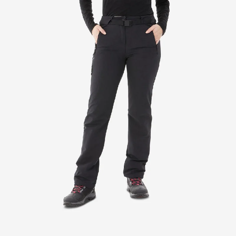 WOMEN'S WARM WATER-REPELLENT SNOW HIKING TROUSERS - SH500 MOUNTAIN Trousers Running Lightweight