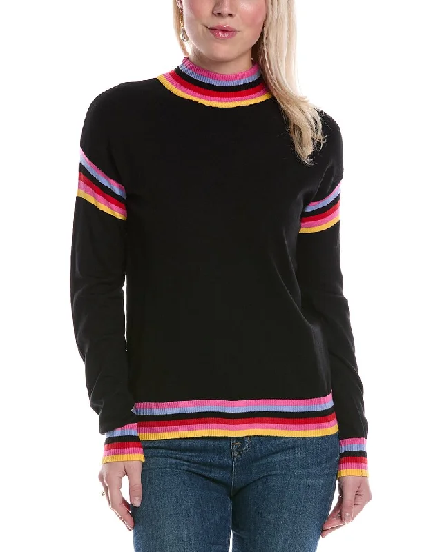 Joseph A. Mock Neck Sweater Tailored Straight A-Line