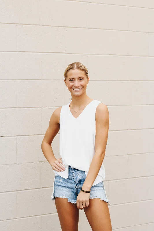 Found My Match Ivory Tank mint tank top