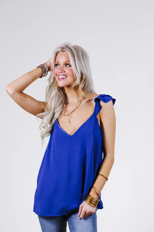 Share The Love Royal Blue Tank Top lightweight tank top