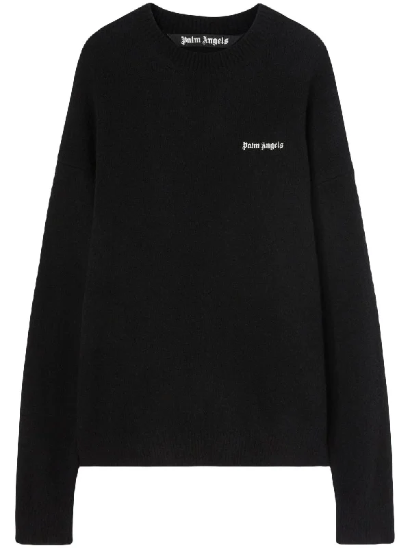 Palm Angels Sweaters Black Stylish Fashionable Trendy