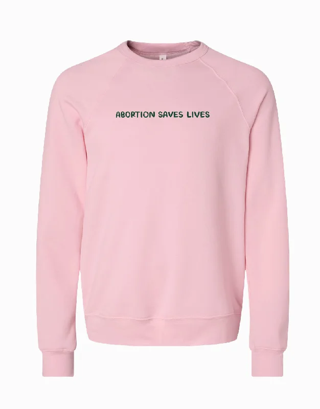 Abortion Saves Lives Sweatshirt Hoodie with Tie-Dye Psychedelic Retro