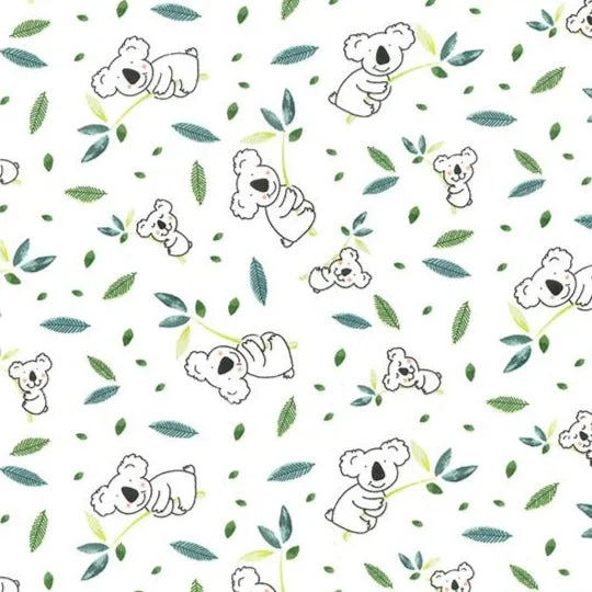 Baby Koala Cotton Jersey Fabric Ash Gray Jersey Tee