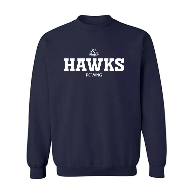 Monmouth - NCAA Women's Rowing : Audrey Copeland - Classic Shersey Crewneck Sweatshirt Hoodie with Ribbed Neckline Snug Warm