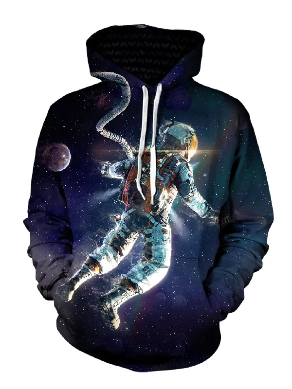 Astroman Pullover Hoodie Hoodie with Hem Detail Decorative Unique