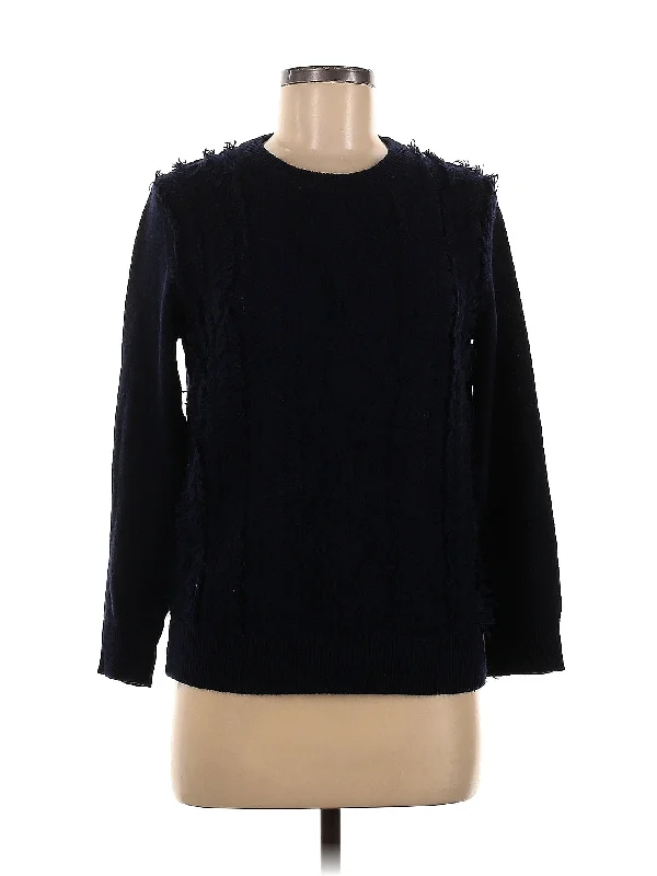 Wool Sweater Zippered Front Buttoned Front Snap Front