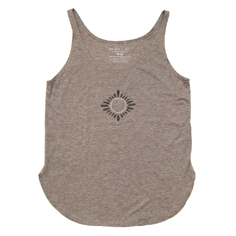 Diamond Pattern Swing Tank peach tank top