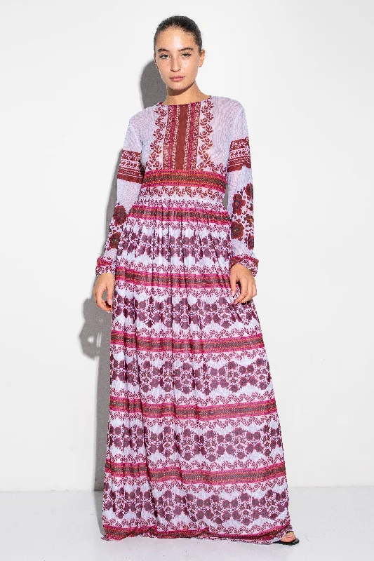 Itto Jozefa Maxi Folk Csángó dress Tunics Long Elegant