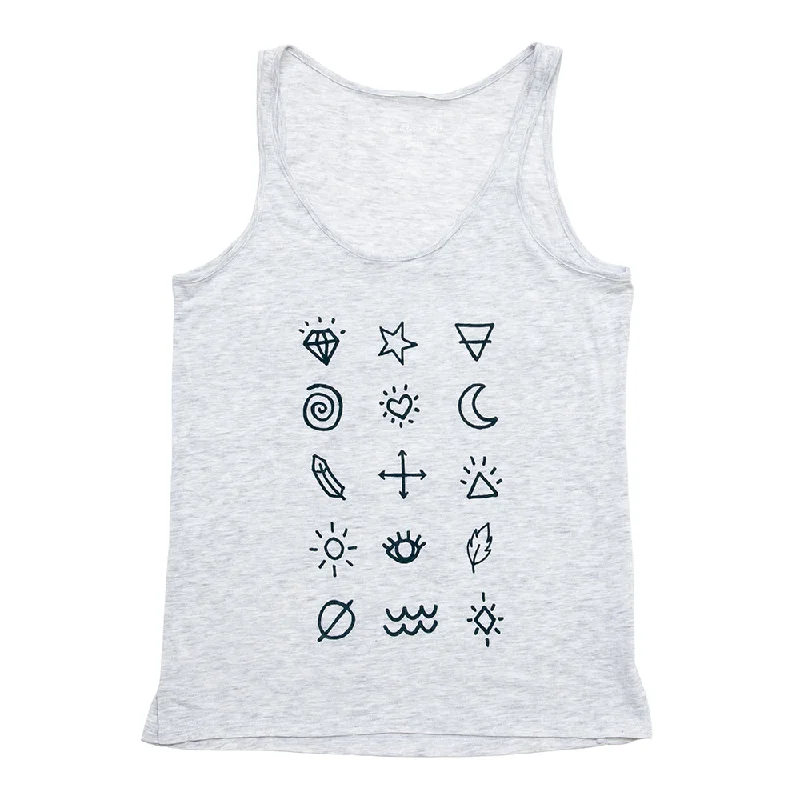 Symbols Lounge Tank silver tank top