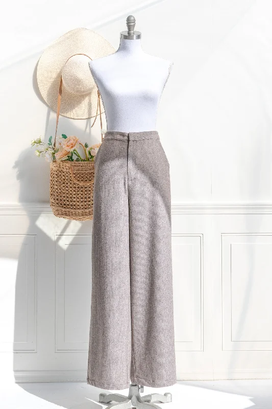 Tailleuse Wool Blend Trousers Trousers Canvas Durable