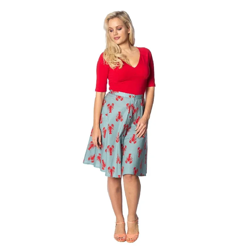 Banned Lobster Love Skirt chiffon skirt delicate