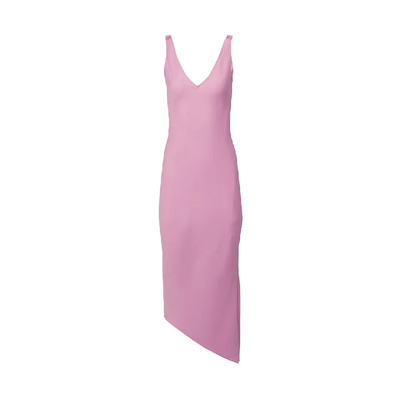 V-Neck Sleeveless Slip Dress Crew Neckline Casual