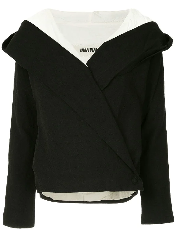 contrast lining hooded jacket Trench Coat Raincoat Waterproof Jacket