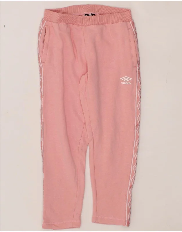 UMBRO Womens Graphic Tracksuit Trousers UK 8 Small  Pink Cotton Trousers Prom Sequined